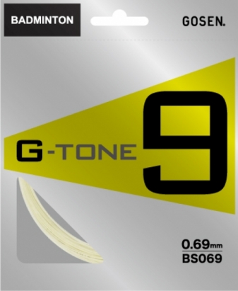 A pair of Gosen Badminton strings G-Tone 9 Reels 200M and G-tone 5 